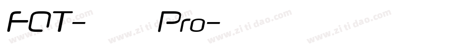 FOT-ロダンわんぱく Pro字体转换